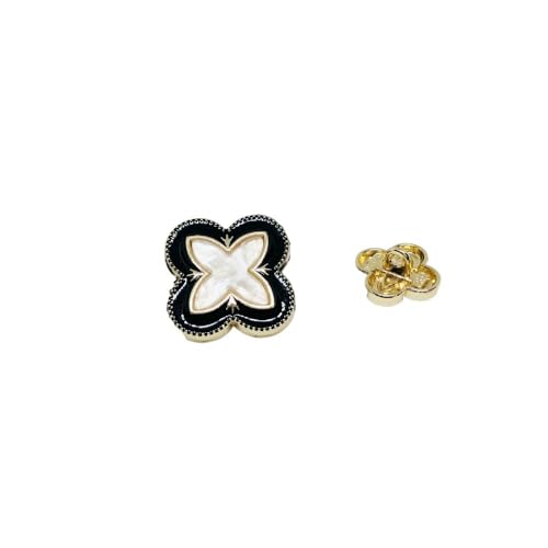 KnöPfe Dekorative Knöpfe for Kleidung Nähzubehör und Zubehör Hemdknöpfe aus Metall 15 mm for Handarbeiten(Black Star,25mm-10pcs) von LIUCHUCHU