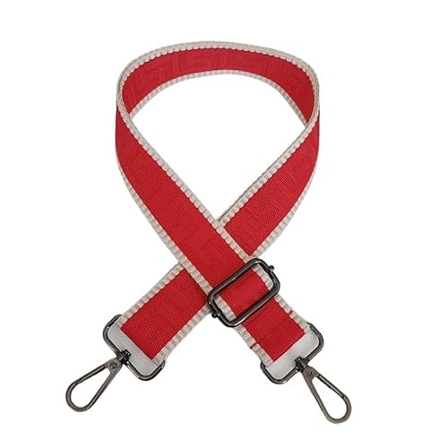 LIUCHUCHU Taschenkette Style Bag Strap for Crossbody Abnehmbares DIY-Zubehör for Damenhandtaschen Schulter-Umhängetasche Nylon-Taschengürtel Kette FüR Tasche(Red Gun) von LIUCHUCHU