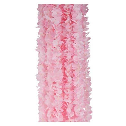 10/20 Stück 1M Glyziniengirlande, künstliche Seidenblumenranke, Hängepflanze, Ranke, for Zuhause, weiß, Hochzeit, Garten, Party, Dekoration, Blumenschnur für Hausgarten Dekorationen(20pcs pink) von LIUHLFSR