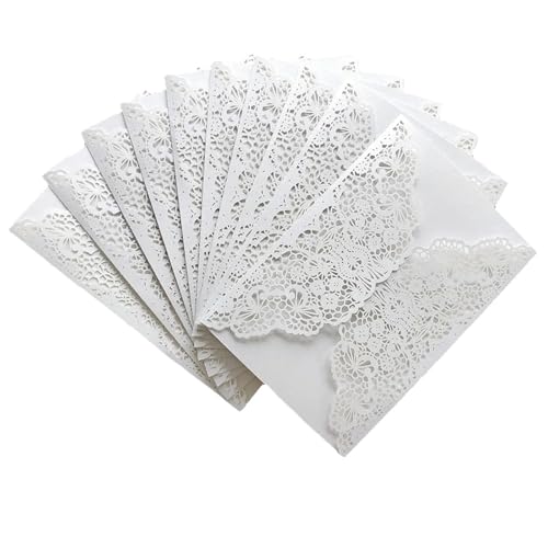 LIUHLFSR 10 Stücke Hochzeitseinladungen Kartenhülle Laser Cut Weiß Gold Retro Grußkarte Hochzeit Geburtstag Party Supplies Geeignet für Hochzeiten, Partys, Abschlussfeiern LIUHLFSR 10 Stücke Hochzeitseinladungen Kartenhülle Laser Cut Weiß Gold Retro Grußkarte Hochzeit Geburtstag Party Supplies Geeignet für Hochzeiten, Partys, Abschlussfeiern von LIUHLFSR