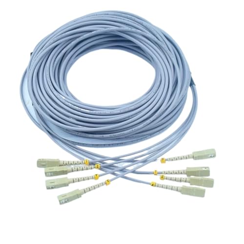 LIUHUANL 4-adriges gepanzertes Multimode-Faser-Patchkabel (100 m LC-LC OM1) von LIUHUANL