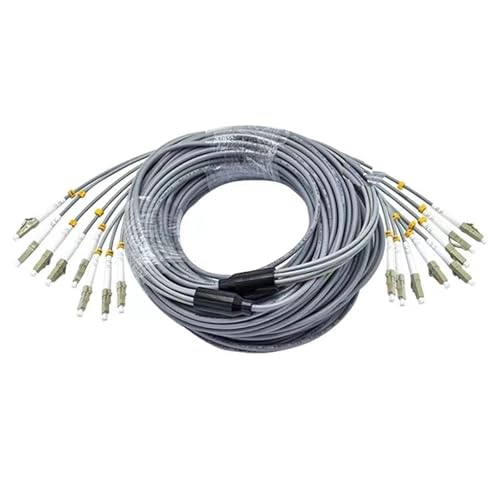 LIUHUANL 8-adriges Multimode-gepanzertes Glasfaser-Patchkabel (40 m, 1 x SC-SC) von LIUHUANL