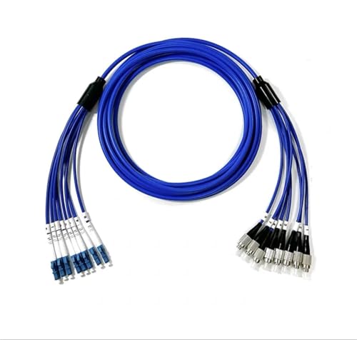 LIUHUANL 8-adriges gepanzertes Singlemode-Faser-Patchkabel, Blau (150 m ST-ST) von LIUHUANL