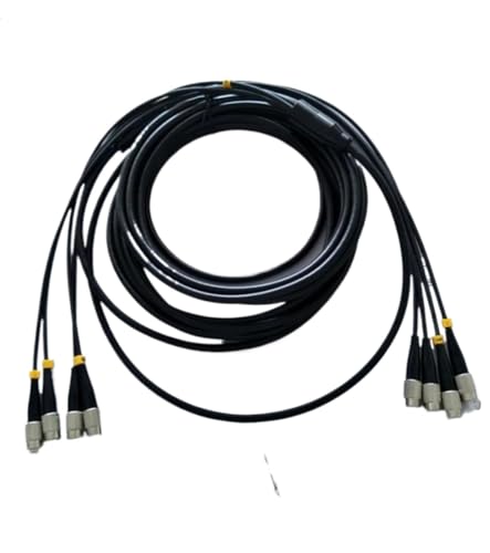 LIUHUANL Armored Singlemode Glasfaser-Patchkabel mit 4 Kernen (SC-SC TPU, 500 m) von LIUHUANL