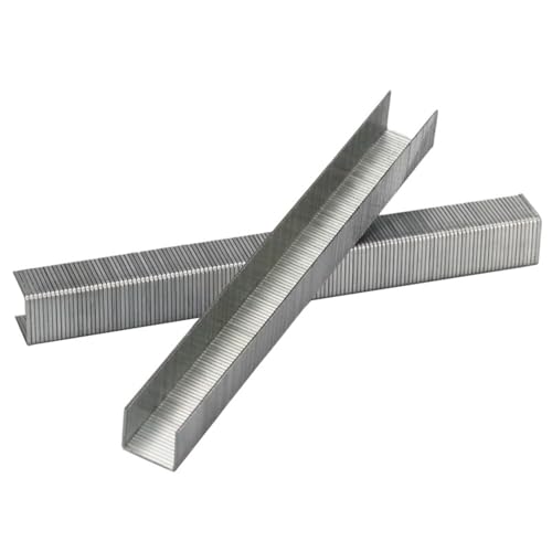 LIUHUANL Türförmige Heftklammern, 12,8 mm, Nägel für elektrische Heftgeräte, Holzmöbel, Holzbearbeitungszubehör (1000 Heftklammern, 6 mm) von LIUHUANL