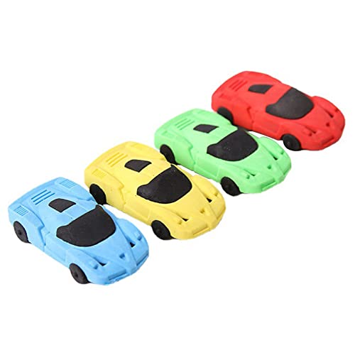 LIUHUIZEYU Auto-Radiergummi, kreatives Radiergummi-Set, abnehmbarer Radiergummi für Jungen, Karneval und Schulbedarf (4 Stück) von LIUHUIZEYU