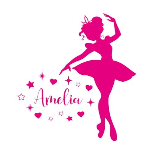 Ballerina Mädchen Name Wand Aufkleber personalisierte Name Tänzerin Vinyl Wand Aufkleber Ballett Mädchen Schlafzimmer Dekor über Krippe Dekor-XL-75x81cm-Rose Red Ballerina Mädchen Name Wand Aufkleber personalisierte Name Tänzerin Vinyl Wand Aufkleber Ballett Mädchen Schlafzimmer Dekor über Krippe Dekor-XL-75x81cm-Rose Red von LIUJIAHAO