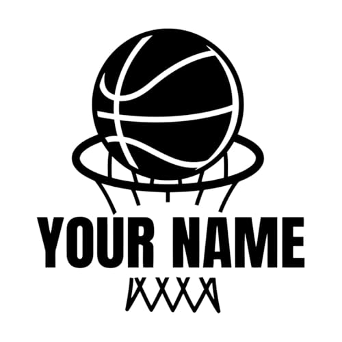 Basketball-Netz-Sport-Wandtattoo mit Namen, personalisierbar, für Spielzimmer, Kinderzimmer, personalisierbar, Basketball-Spieler, Schlafzimmer-S-42x44cm-Black Basketball-Netz-Sport-Wandtattoo mit Namen, personalisierbar, für Spielzimmer, Kinderzimmer, personalisierbar, Basketball-Spieler, Schlafzimmer-S-42x44cm-Black von LIUJIAHAO