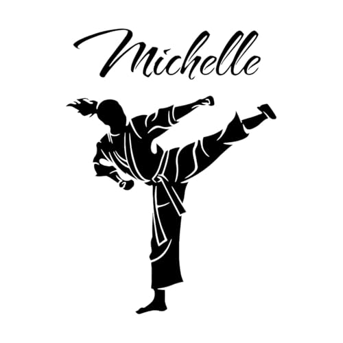 Benutzerdefinierte Name Martial Wand Aufkleber Kindergarten jungen Kinder Zimmer Dekoration Karate Taekwondo personalisierte Vinyl-XL-84x113cm-Black Benutzerdefinierte Name Martial Wand Aufkleber Kindergarten jungen Kinder Zimmer Dekoration Karate Taekwondo personalisierte Vinyl-XL-84x113cm-Black von LIUJIAHAO
