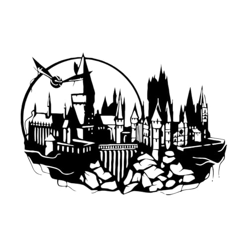 Cartoon magisches Schloss Wandaufkleber für Kinderzimmer Dekoration Schlafzimmer Viny Wandaufkleber-XL-75x107cm-Black Cartoon magisches Schloss Wandaufkleber für Kinderzimmer Dekoration Schlafzimmer Viny Wandaufkleber-XL-75x107cm-Black von LIUJIAHAO