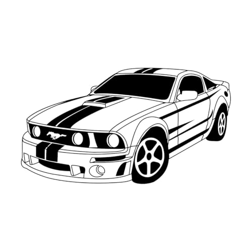 Mustang Muscle Car Fahrzeug Auto Spiel Wandaufkleber Jungenzimmer Kinderzimmer Racing Super Car Wandtattoo Schlafzimmer Vinyl-L-49x89cm-Black Mustang Muscle Car Fahrzeug Auto Spiel Wandaufkleber Jungenzimmer Kinderzimmer Racing Super Car Wandtattoo Schlafzimmer Vinyl-L-49x89cm-Black von LIUJIAHAO