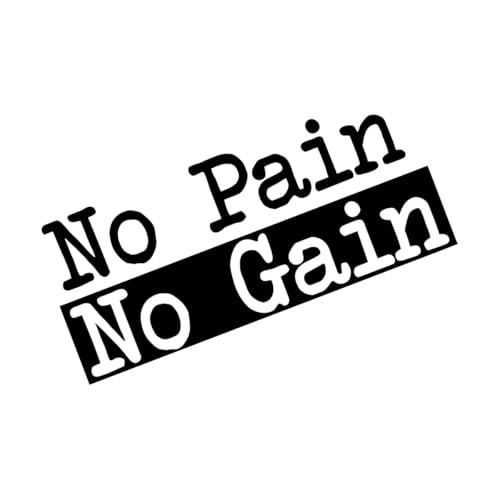 No Pain No Gain Schild Vinyl Tapete Kinderzimmer Natur Dekor Wand Home Fenster Dekoration ative Vinyl-L-87x57cm-Black No Pain No Gain Schild Vinyl Tapete Kinderzimmer Natur Dekor Wand Home Fenster Dekoration ative Vinyl-L-87x57cm-Black von LIUJIAHAO