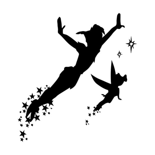 Peter Pan Wandtattoo Niedlichen Cartoon Wandaufkleber Für Kinderzimmer Kinder Baby Schlafzimmer Vinyl Aufkleber Dekor Träume Kinder Wandbild-S-42x47cm-Black Peter Pan Wandtattoo Niedlichen Cartoon Wandaufkleber Für Kinderzimmer Kinder Baby Schlafzimmer Vinyl Aufkleber Dekor Träume Kinder Wandbild-S-42x47cm-Black von LIUJIAHAO
