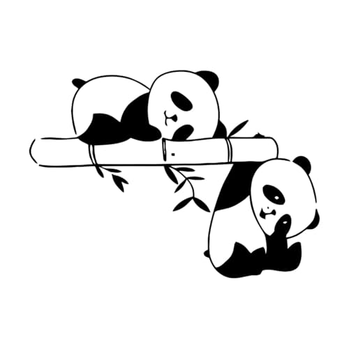 Schlafender Panda Bambus Wandaufkleber Bär Dschungel Tier Zweig Wandaufkleber Schlafzimmer Wohnzimmer Vinyl Kinderzimmer-S-29x40cm-Black Schlafender Panda Bambus Wandaufkleber Bär Dschungel Tier Zweig Wandaufkleber Schlafzimmer Wohnzimmer Vinyl Kinderzimmer-S-29x40cm-Black von LIUJIAHAO