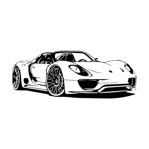 Sportwagen Wandtattoo Vinyl Art Home Decor Lustiger Auto Wandaufkleber Moderne Modeaufkleber für Kinderzimmer-S-20x57cm-Black Sportwagen Wandtattoo Vinyl Art Home Decor Lustiger Auto Wandaufkleber Moderne Modeaufkleber für Kinderzimmer-S-20x57cm-Black von LIUJIAHAO