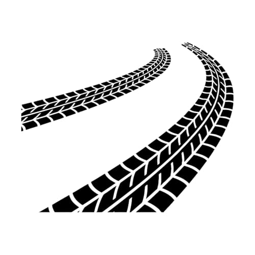 Vinyl Wand Aufkleber Reifen Spuren Fahrer Garage Auto Dekoration Aufkleber Wandbilder Wasserdicht für Kinder Zimmer Teens-S-42x52cm-Black Vinyl Wand Aufkleber Reifen Spuren Fahrer Garage Auto Dekoration Aufkleber Wandbilder Wasserdicht für Kinder Zimmer Teens-S-42x52cm-Black von LIUJIAHAO