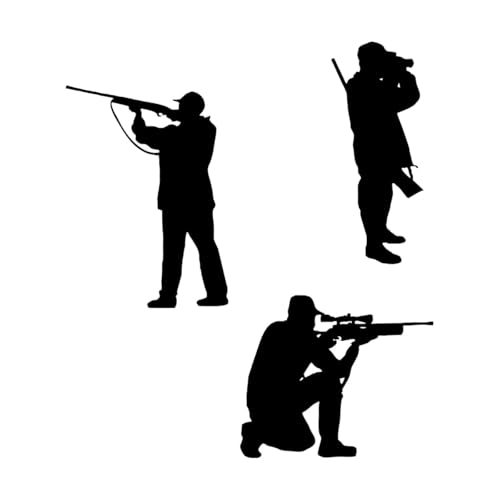 Wandtattoo "Jäger", Sport, Jagd, Outdoor-Leben, Männerhöhle, Kinderzimmer, Kinderzimmer, Wohnkultur, abnehmbare Kunst, Vinyl-Wandaufkleber-L-57x64cm-Black Wandtattoo "Jäger", Sport, Jagd, Outdoor-Leben, Männerhöhle, Kinderzimmer, Kinderzimmer, Wohnkultur, abnehmbare Kunst, Vinyl-Wandaufkleber-L-57x64cm-Black von LIUJIAHAO