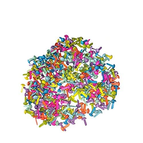 LIUJZZJ 200 Stück Mini-Brads mit Metallkopf rund mehrfarbig 4 5 mm x 8 mm für kreative Freizeit und Scrapbooking LIUJZZJ 200 Stück Mini-Brads mit Metallkopf rund mehrfarbig 4 5 mm x 8 mm für kreative Freizeit und Scrapbooking von LIUJZZJ