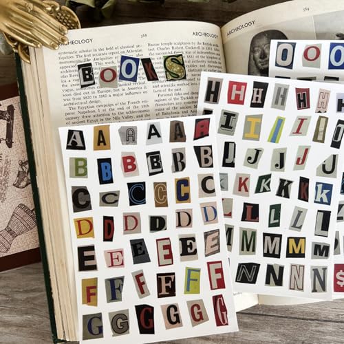 LIULINY 181 Stück Buchstaben Aufkleber, Klebebuchstaben, Selbstklebende Buchstaben Aufkleber, Wasserdicht Journal Sticker, Vinyl-Buchstabenaufkleber, für DIY-Kunstherstellung, Scrapbooking LIULINY 181 Stück Buchstaben Aufkleber, Klebebuchstaben, Selbstklebende Buchstaben Aufkleber, Wasserdicht Journal Sticker, Vinyl-Buchstabenaufkleber, für DIY-Kunstherstellung, Scrapbooking von LIULINY