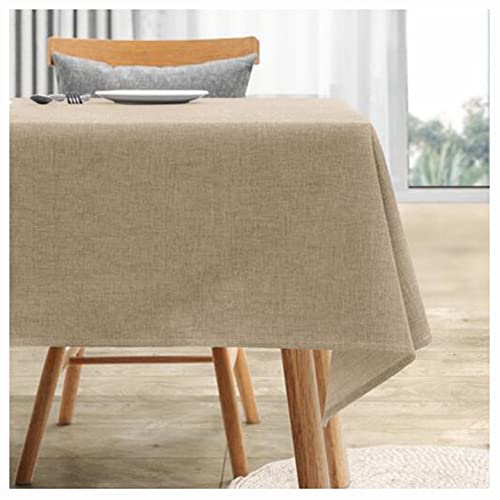 LIUNA Bettwäsche aus Baumwolle Tischdecke Einfarbig Länglich Tischdecke Staubdicht Schrumpffeste Tischdecke Dunstabzugshaube für die Küche Picknicktischdekoration (Size:140x180cm,Color:5) von LIUNA