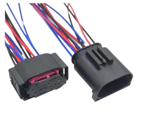 LIUSHENGJIE 12-poliger Stecker für Lenkungssensor und Radar für Schienenunterstützung 1-967680-1 972 713 8373630-03 1534151-1 1534152-1 (12p männliche Female, 20 S) von LIUSHENGJIE
