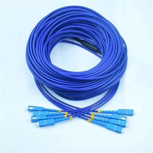 LIUSHENGJIE 4-adriges Singlemode gepanzertes Glasfaser-Patchkabel (blau/schwarz) von LIUSHENGJIE