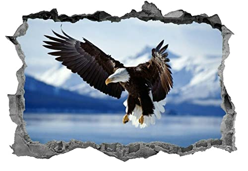 Adler-Wandaufkleber, Weißkopfseeadler-Aufkleber, Vogel-Aufkleber, Vogel-Aufkleber, Wandkunst, Vogel-Wandbild von LIUWW