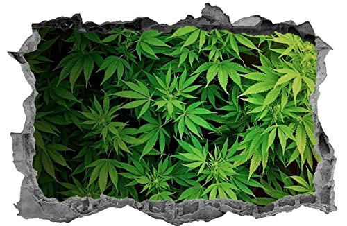 Unkraut, Marihuana, Wandkunst, Aufkleber, Blatt, Aufkleber, 3d, Wandbild von LIUWW