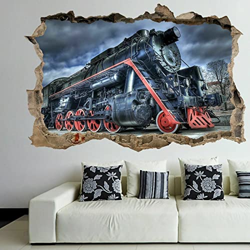 Vintage Retro Dampfzug Lokomotive Wandkunst Aufkleber Wandtattoo Kinderzimmer EK2 Vintage Retro Dampfzug Lokomotive Wandkunst Aufkleber Wandtattoo Kinderzimmer EK2 von LIUWW