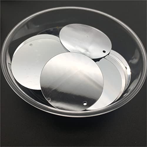 LIUXIN 10 mm, 15 mm, 20 mm, 25 mm, 30 mm, PVC, flach, rund, lose Pailletten, Pailletten, zum Nähen von Hochzeitshandwerkszubehör mit 1 Seitenloch LIUXIN 10 mm, 15 mm, 20 mm, 25 mm, 30 mm, PVC, flach, rund, lose Pailletten, Pailletten, zum Nähen von Hochzeitshandwerkszubehör mit 1 Seitenloch von LIUXIN