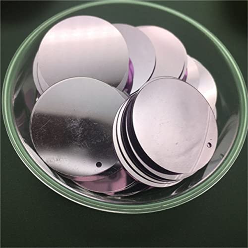 LIUXIN 10 mm, 15 mm, 20 mm, 25 mm, 30 mm, PVC, flach, rund, lose Pailletten, Pailletten, zum Nähen von Hochzeitshandwerkszubehör mit 1 Seitenloch LIUXIN 10 mm, 15 mm, 20 mm, 25 mm, 30 mm, PVC, flach, rund, lose Pailletten, Pailletten, zum Nähen von Hochzeitshandwerkszubehör mit 1 Seitenloch von LIUXIN