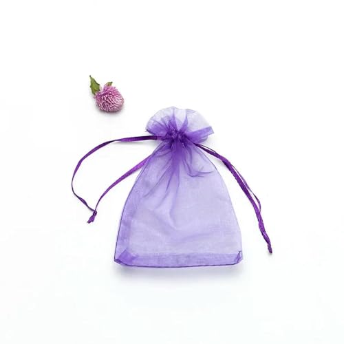 LIUXIN 50 STÜCKE 9x7 cm Kleine Mini Chiffon Organzabeutel Weihnachten Halloween Hochzeit Geburtstagsfeier Geschenkverpackungsbeutel Festliche Lieferungen von LIUXIN