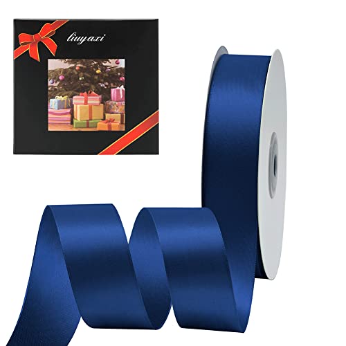 Einfarbiges doppelseitiges Marineblaues Satinband, 2,5 cm x 23 m, Geschenkband perfekt für Handwerk, Hochzeitsdekoration, Schleifenherstellung, Nähen, Geschenkverpackungen und mehr Einfarbiges doppelseitiges Marineblaues Satinband, 2,5 cm x 23 m, Geschenkband perfekt für Handwerk, Hochzeitsdekoration, Schleifenherstellung, Nähen, Geschenkverpackungen und mehr von LIUYAXI
