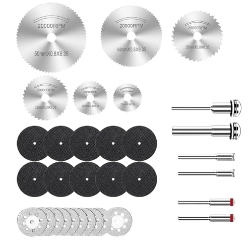 LIUYIDM Kreissägeblätter,32 Stück Kreissägeblätter Set,für Dremel Multifunktionswerkzeuge,Multitool Werkzeug Repair Tool Kit, Rotationswerkzeuge,für Schneiden von Holz,Kunststoff, Metall LIUYIDM Kreissägeblätter,32 Stück Kreissägeblätter Set,für Dremel Multifunktionswerkzeuge,Multitool Werkzeug Repair Tool Kit, Rotationswerkzeuge,für Schneiden von Holz,Kunststoff, Metall von LIUYIDM