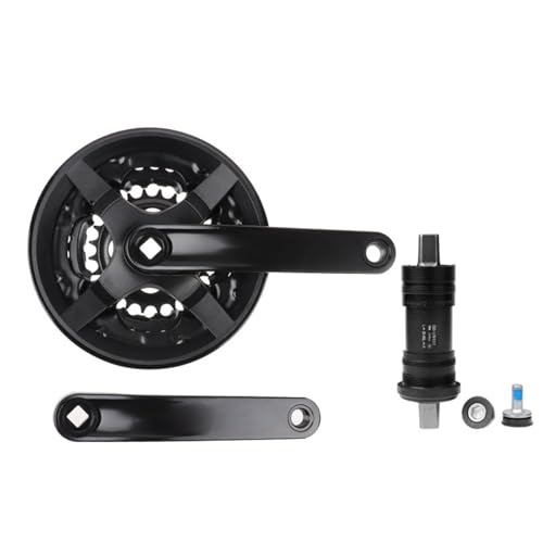 LIUZIKUN Mountainbike-Kurbelgarnitur, Speed Gear, Vierkant-Kurbelarm, leichtes Gewicht, für Verschiedene Fahrradmodelle von LIUZIKUN