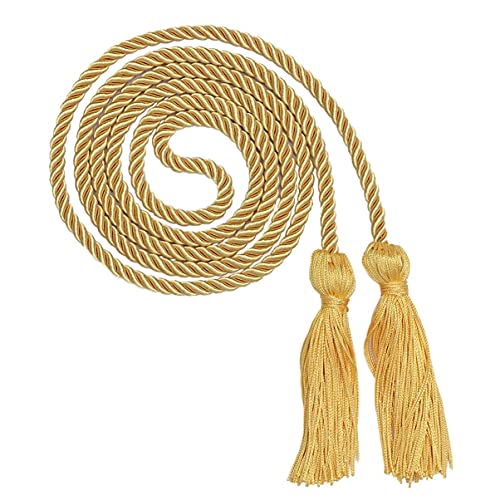 LIXBD 3 x professionelle Bachelor-Kleidung, Quasten, Abschluss, Honor-Kordel, Seile, Polyester-Garne für Abschlussfeier, Party, Studenten (Farbe: Gold, Größe: 2 Stück) von Homry