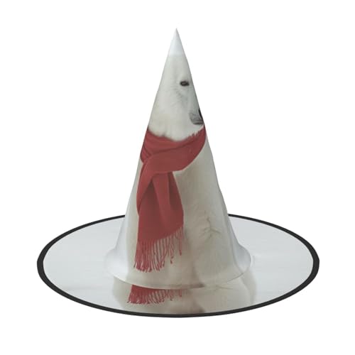 LIXLZH Eisbär-Hut, roter Druck, Partyzubehör, Kostümzubehör, Zauberer, Maskerade, Halloween, Hut, spitzer Hut LIXLZH Eisbär-Hut, roter Druck, Partyzubehör, Kostümzubehör, Zauberer, Maskerade, Halloween, Hut, spitzer Hut von LIXLZH