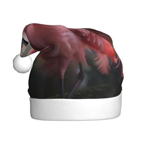 LIXLZH Flamingo Vogel Print Weihnachtsmann Hut Erwachsene Unisex Winter Beanie Cap Nette und fangen Augen Weihnachten Hut Festliche Party LIXLZH Flamingo Vogel Print Weihnachtsmann Hut Erwachsene Unisex Winter Beanie Cap Nette und fangen Augen Weihnachten Hut Festliche Party von LIXLZH