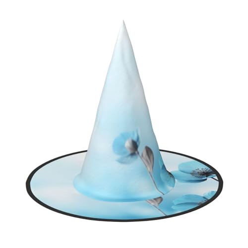 LIXLZH Hut mit blauem Blumendruck, Partyzubehör, Kostümzubehör, Zauberer, Maskerade, Halloween, Hut mit Spitzhut LIXLZH Hut mit blauem Blumendruck, Partyzubehör, Kostümzubehör, Zauberer, Maskerade, Halloween, Hut mit Spitzhut von LIXLZH