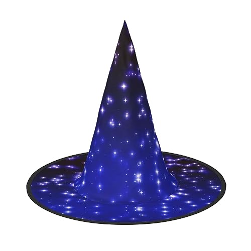 LIXLZH Hut mit hellen Sternen bedruckt, Partyzubehör, Kostümzubehör, Zauberer, Maskerade, Halloween, Hut, spitzer Hut LIXLZH Hut mit hellen Sternen bedruckt, Partyzubehör, Kostümzubehör, Zauberer, Maskerade, Halloween, Hut, spitzer Hut von LIXLZH