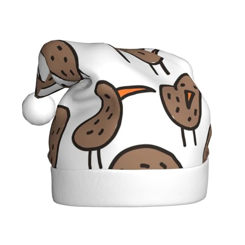 LIXLZH Kiwi Birds Weihnachtsmannmütze für Erwachsene, Unisex, Wintermütze, niedlich, auffällig LIXLZH Kiwi Birds Weihnachtsmannmütze für Erwachsene, Unisex, Wintermütze, niedlich, auffällig von LIXLZH