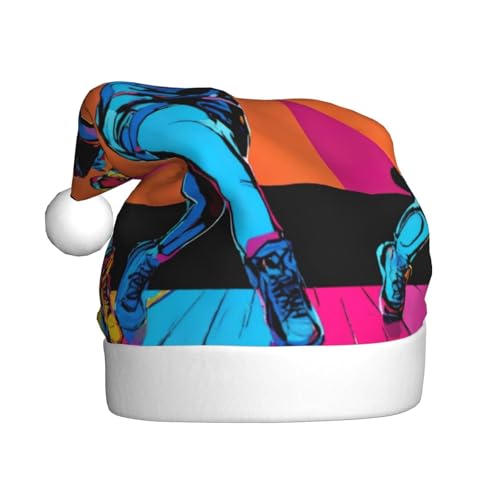 LIXLZH Nikolausmütze mit Gymnastik-Spieldruck, Unisex, Wintermütze, niedlich, auffällig LIXLZH Nikolausmütze mit Gymnastik-Spieldruck, Unisex, Wintermütze, niedlich, auffällig von LIXLZH