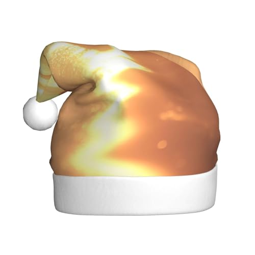 LIXLZH Strand Sonnenuntergang Ruhigen Druck Weihnachtsmann Hut Erwachsene Unisex Winter Beanie Cap Nette und fangen Augen Weihnachten Hut Festliche Party von LIXLZH