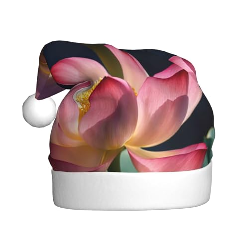 LIXLZH Weihnachtsmannmütze mit Lotusblumen, für Erwachsene, Unisex, Wintermütze, niedlich, auffällig LIXLZH Weihnachtsmannmütze mit Lotusblumen, für Erwachsene, Unisex, Wintermütze, niedlich, auffällig von LIXLZH