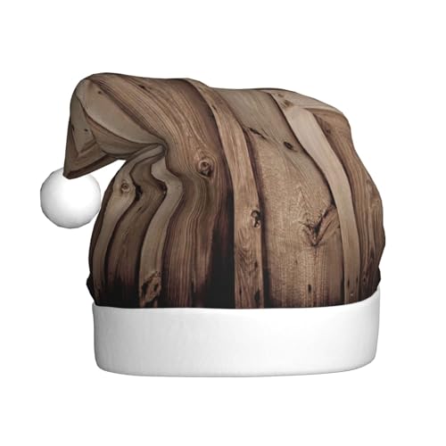 LIXLZH Weihnachtsmütze mit Holzmaserung für Erwachsene, Unisex, Wintermütze, niedlich, auffällig LIXLZH Weihnachtsmütze mit Holzmaserung für Erwachsene, Unisex, Wintermütze, niedlich, auffällig von LIXLZH