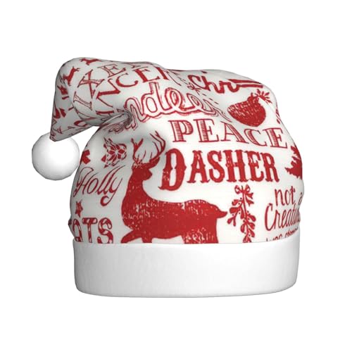 LIXLZH Weihnachtsmütze mit Tiermotiv, Wildnis, Bär, Hirsch, bedruckt, Unisex, Wintermütze, niedlich, auffällig LIXLZH Weihnachtsmütze mit Tiermotiv, Wildnis, Bär, Hirsch, bedruckt, Unisex, Wintermütze, niedlich, auffällig von LIXLZH