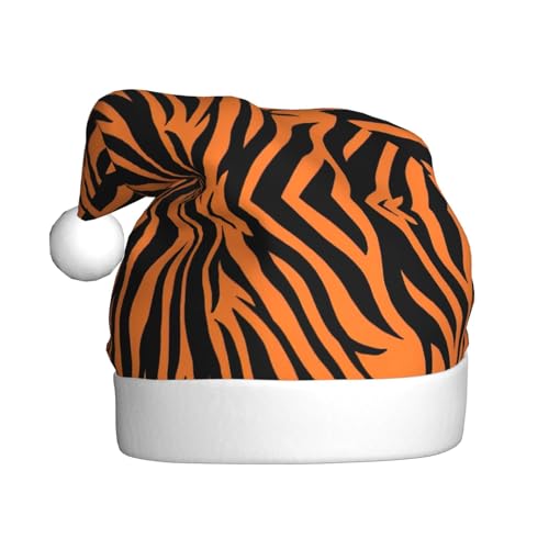LIXLZH Weihnachtsmütze mit Tigerstreifen, orangefarbenem Muster, Erwachsene, Unisex, Wintermütze, niedlich, auffällig LIXLZH Weihnachtsmütze mit Tigerstreifen, orangefarbenem Muster, Erwachsene, Unisex, Wintermütze, niedlich, auffällig von LIXLZH