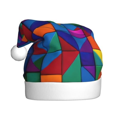 LIXLZH Weihnachtsmütze mit buntem Ziegeldruck, Unisex, Wintermütze, niedlich, auffällig LIXLZH Weihnachtsmütze mit buntem Ziegeldruck, Unisex, Wintermütze, niedlich, auffällig von LIXLZH