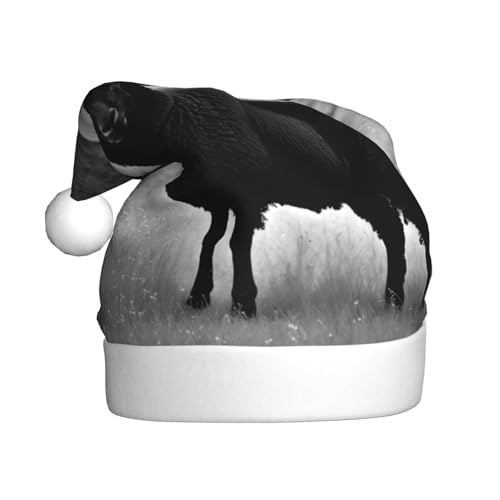 LIXLZH Weihnachtsmütze mit niedlichem Schaf, Lamm, für Erwachsene, Unisex, Wintermütze, niedlich, auffällig LIXLZH Weihnachtsmütze mit niedlichem Schaf, Lamm, für Erwachsene, Unisex, Wintermütze, niedlich, auffällig von LIXLZH