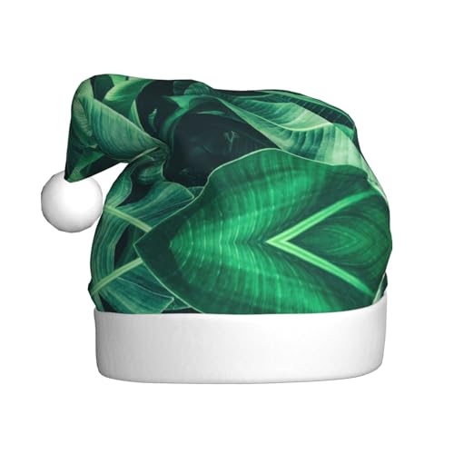 LIXLZH Weihnachtsmütze mit tropischem Bananenblatt-Druck, Unisex, Wintermütze, niedlich, auffällig LIXLZH Weihnachtsmütze mit tropischem Bananenblatt-Druck, Unisex, Wintermütze, niedlich, auffällig von LIXLZH